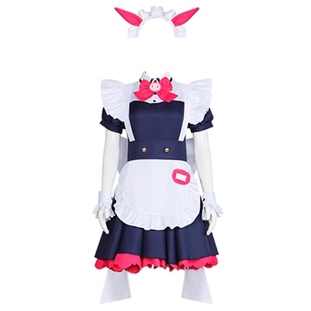 Charous Anime Akiba Maid War Cosplay Wahira Nagomi Kostüm, Lolita Dienstmädchen-Rock, Anzug für Mottoparty, Cosplay