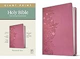 NLT Personal Size Giant Print Holy Bible (Red Letter, LeatherLike, Peony Pink): Includes Free Access to the Filament Bible App Delivering Study Notes, Devotionals, Worship Music, and Video