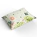 Butterfly Flower Twin Duvet Cover Set,3 Piece Washed Microfiber Soft Comforter Quilt Cover with 2 Packs Pillow Cases All Season Bedding Set for Baby Girl Boy Spring Hydrangea Floral Seasonal Green