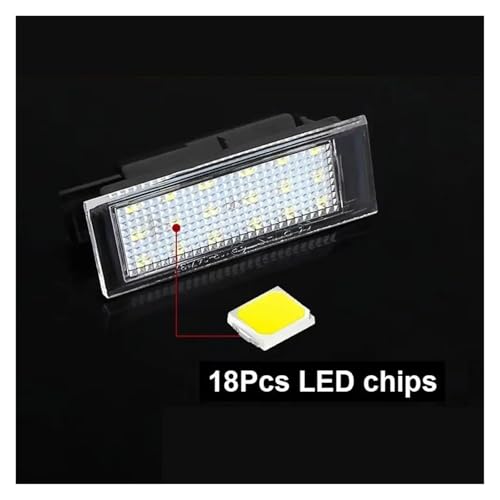 Luz de matrícula para Kadjar y Clio pack de 2 bombillas traseras de coche 5