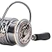 Spinning Reel, Metal 5.2:1 Fishing Reel Long Casting Chamfer Outlet 1000 2000 3000 Size Baitcaster Reels for Ice, Sea, Carp Fishing Freshwater & Saltwater Aluminum Reels Smooth & Powerful(2000S)