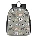 Blueangle Farm Animals Pattern Print Waterproof Backpack - Lightweight Backpack Boys Girl 3-6 Year School Bag