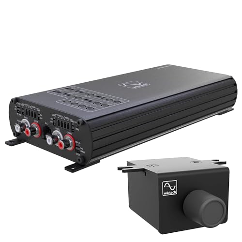 Wavtech LINK500.4 500 Watt 4-Channel Amplifier LINKRC Bassknob