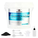 2LBS Pure Graphite Powder,3000 Mesh Microfine Dry Graphite Lubricant Powder for Locks,Pinewood Cars,Bearings,Reels,Sketches,Paintings