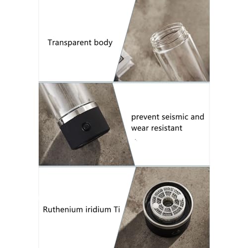 Bouteille d'eau à hydrogène avec ioniseur intégré pour purifier l'eau