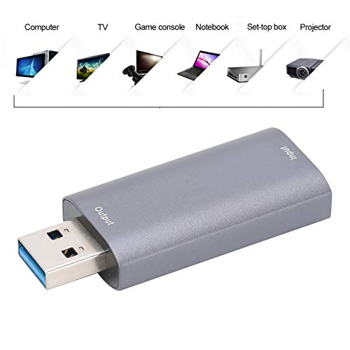 Captura HD, 1080P Video Grabber Captura de áudio e vídeo, videoconferência ao vivo para transmissão