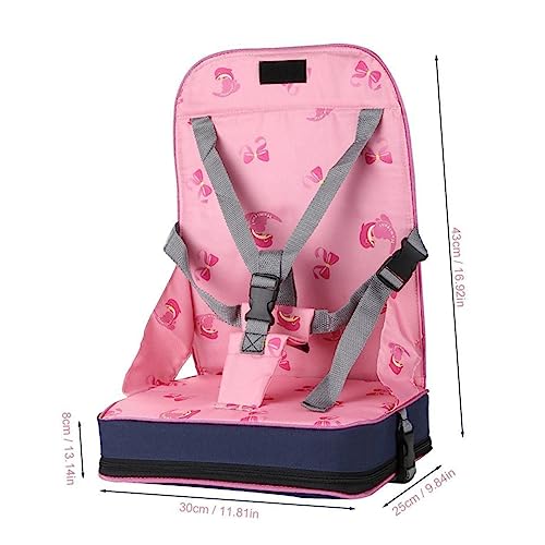 VOSAREA Assento Elevatório Infantil Cadeira De Bebê Portátil Cadeira De Jantar Rosa Com Assento Cade