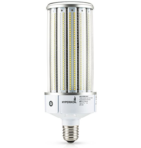 Hyperikon Led Corn Bulb Street Light, 150W (600-800 Watt Hip Hid Replacement), Outdoor Area Lighting E39 Base, Waterproof, Crystal White, Ul, Dlc #TOP2