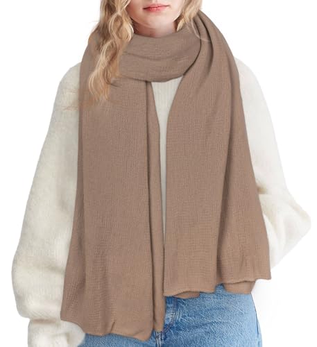 CoCozy Womens Winter Scarf, Chunky Scarves Oversized Shawl Wraps, Khaki