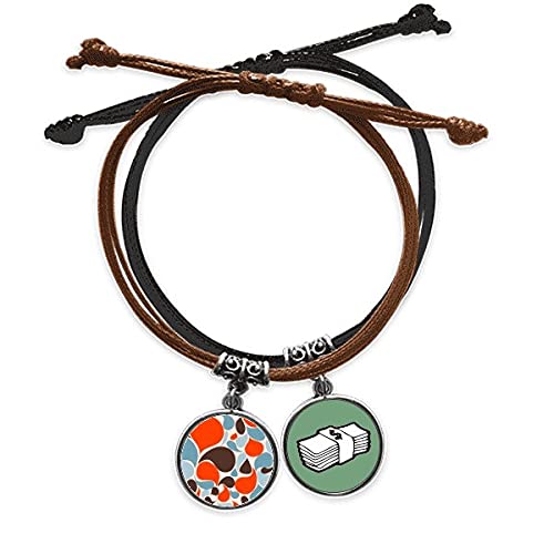 Pulsera de cuero Gotas de Agua el regalo perfecto con cuerda de mano
