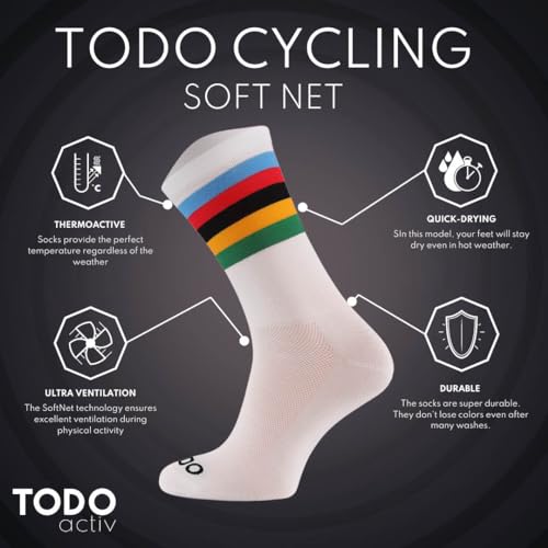 Image of TODO PRO Cycling Socks - Breathable Bike Socks for Men and Women