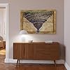 GJtyRFH Botticelli's Map of Hell Renaissance Divine Comedy Canvas Wall Art Posters And Prints Room Aesthetic Bedroom Office Decor 16" L X 24" W #5