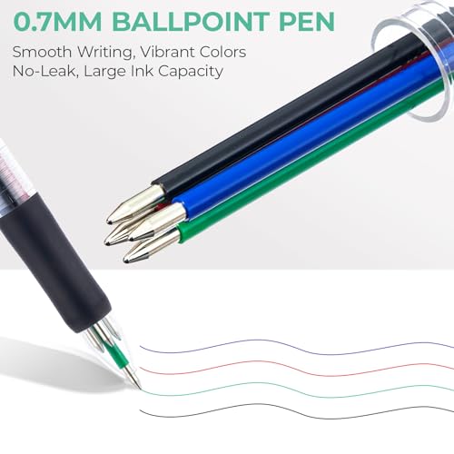 2-Pack M&G 4-Color 0.7mm Fine Point Retractable Ballpoint Pens $2.49 + Free Shipping w/ Prime or on $35+ + 50% Off Code XPADP9X5 Prime - image 3