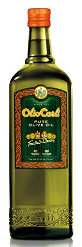 Olio Carli Pure Olive Oil. Twelve 3/4 Liter (25 oz.) bottles.