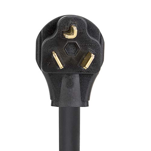 1.5Ft Nema 10-30P To 14-30R Dryer Adapter Cord, Stw 10-Awg Heavy Duty 3-Prong Dryer Male To 4-Prong Dryer Female Adapter, 10-30P To 14-30R With Additional Green Ground Wire #TOP3