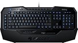 ROCCAT Isku Illuminated Gaming Tastatur (DE-Layout, blaue Tastenbeleuchtung, 36 Makrotasten inkl. 3 Thumbster-Tasten) schwarz