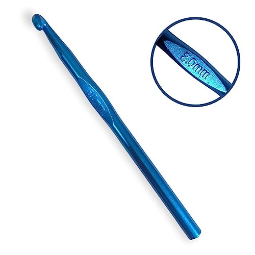 Image of ADW CRAFT'S Crochet Needle Single Size(12 Size Available)| 12 Pcs Crochet Needle Set||Aluminum Multicolor Crochet Hooks Needle|Crochet Needle|Crochet Needle Set | Crochet Needle Kit(8 mm / Single Pcs(Pack of 1))