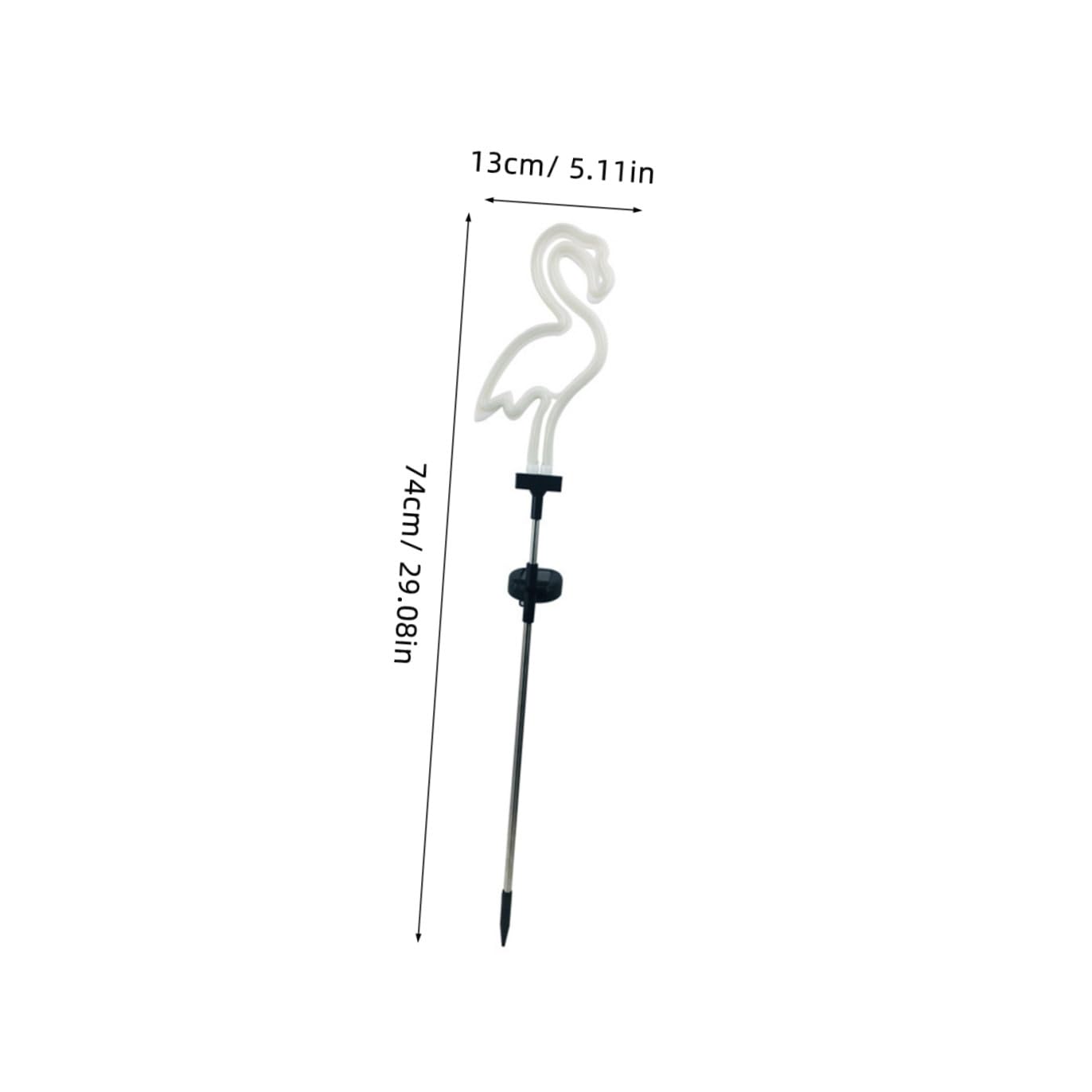 DECHOUS Luci Solari da Giardino 2 Pezzi Design Unico Flamingo e Cactus a LED per Esterno in Plastico e Ferro Decorazione Giardino Outdoor