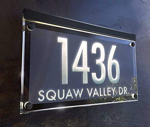 Clarus Crystal LA-1 Illuminated Crystal Address Plaque! The Personalized Address Numbers Shine Brilliantly! thumb #7