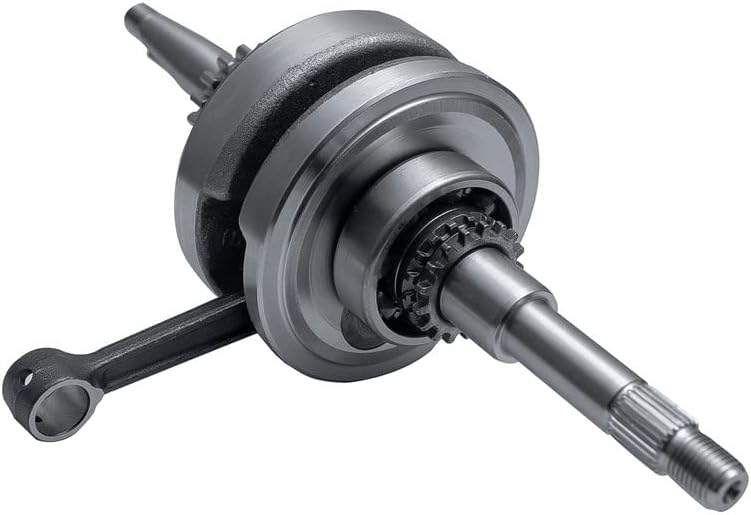 16 Teeth Crankshaft Assembly Compatible with GY6 QMB139 50cc-80cc Chinese Scooter ATV with 4 Stroke Engines