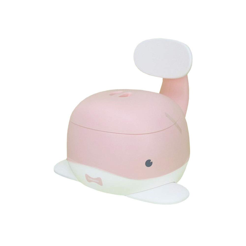 Vasino per Bambini con Schienale, Sedile da Toilette Divertente per Neonati E Bambini - Stabile E Confortevole per Il Tuo Bambino,Pink