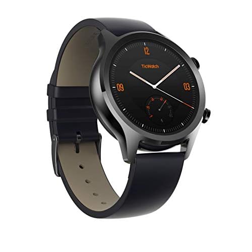 Ticwatch C2 Plus Smartwatch 1 GB RAM mit NFC-Zahlungen IP68 Wasserdichter 1,3-Zoll-AMOLED-Bildschirm Eingebaute GPS Fitness Fashion Smart Watch Kompatibel mit Android und iOS
