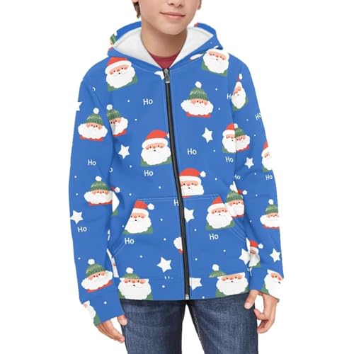 Girls Boys Zip Up Hoodies Kids Cool Casual Hooded with Pocket Long Sleeve Sweatshirt 6-14 Years3