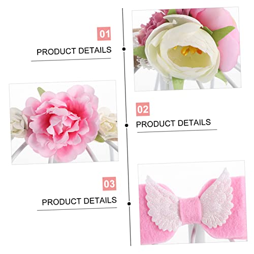 MERRYHAPY 3 Peças Conjunto De Faixa De Cabelo Kits Infantis Linda Decoração De Cabelo Bebê Floral He
