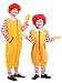 QiaoPkeb 4-PCS Clown Costume Kids Circus Clown Costume Carnival Boys and Girls Halloween Cosplay Size 90-150CM (150CM)