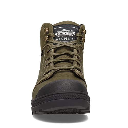 Skechers Bota feminina Rotund Darragh Work com cadarço e bico seguro, Oliva, 34