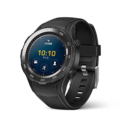 HUAWEI WATCH 2 (Bluetooth) Smartwatch mit schwarzem Sportarmband (NFC, Bluetooth, WLAN, Android Wear™ 2.0) schwarz