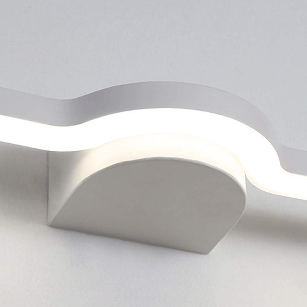 Luz Frontal de Espejo LED de 9 W, lámpara de Espejo de Maquillaje, lámpara de Pared de Montaje Empotrado para baño, Aplique de Pared de Metal, Accesorio de iluminación para vestidor de baño, cálido