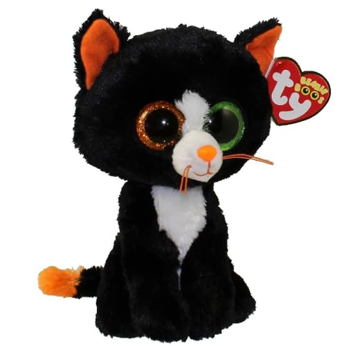 TY - Frights, Gato de Peluche, 15 cm, Color Negro (41121TY)