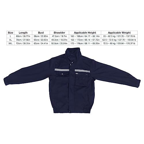 Jaqueta de Ventilador, Poliéster Com Secagem de Suor, Mangas Compridas, Casaco Com Ar Condicionado,