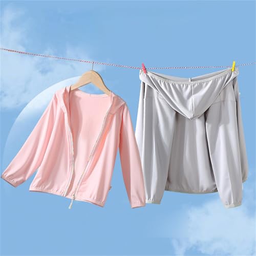 Girls UPF50+ Athletic Jacket with Hood Sun Protection Long Sleeve Hiking Shirts Lightweight Cooling Outwear4