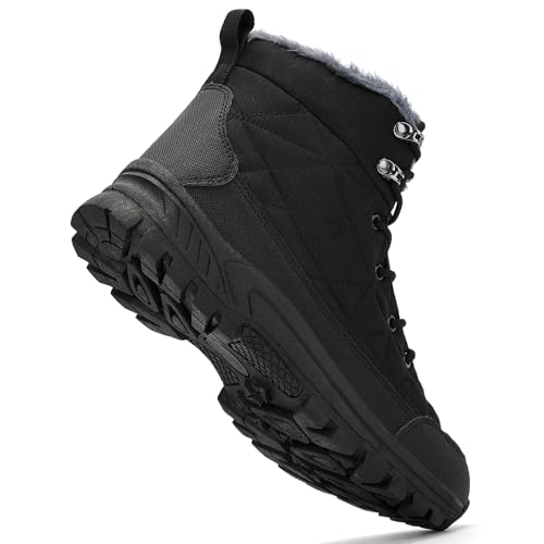 Image of UPSOLO Men's Winter Warm Snow Work Boots