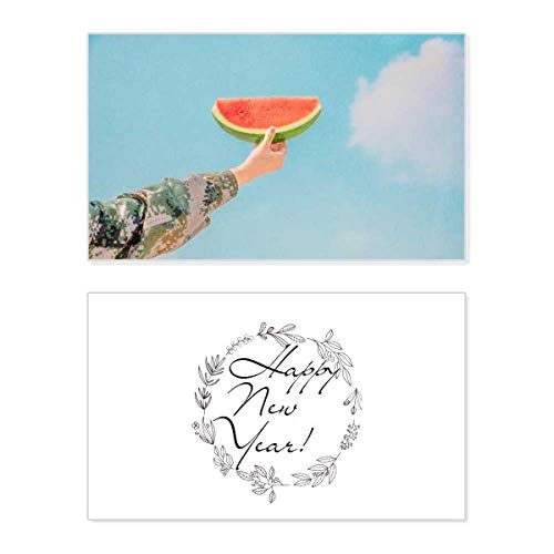 Carte commémorative Blue Sky cadeau idéal pour message de voeux du Nouvel An nature