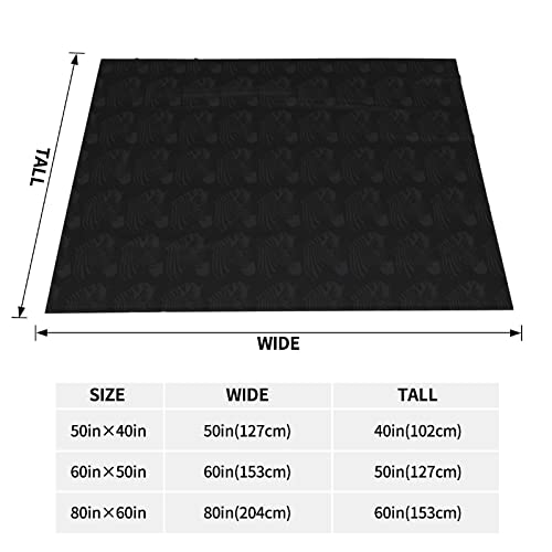 Zebra Print Throw Blankets Super Soft Fuzzy Plush Blanket For Sofa, Bed, Camping,Travel Plush Blankets For All Season 80"X60" #TOP3