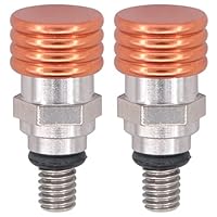 Gabelentlüfter Gabelentlüftung M4 0.7mm Gabel Entlüftungsventil Schraube Überdruckventil Luft Entlüfter Druckentlastung für KTM SMC 690 EXC 990 Enduro Offroad Husky WP Marzocchi