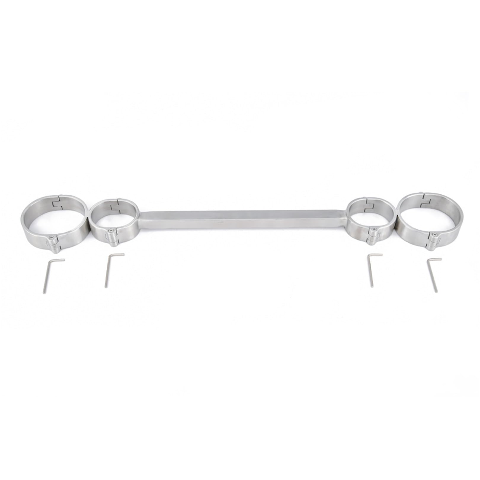 Metall Spreizstange Abschließbar Handschellen Fuß Fesseln Bondageset Extrem Sklave Ankle Cuffs Öffnen Bein Geräte Sex Werkzeuge für Paare BDSM Sklave Fetisch Sexspielzeug,Silber,Männer