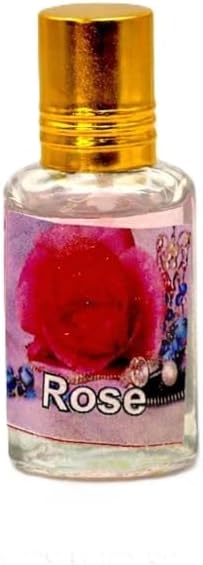 Rose Attar โ 100% Pure & Alcohol-Free | Sacred Fragrance Oil for Kanha Ji, Pooja & Daily Devotion โ 5ml Long-Lasting Spiritual Essence