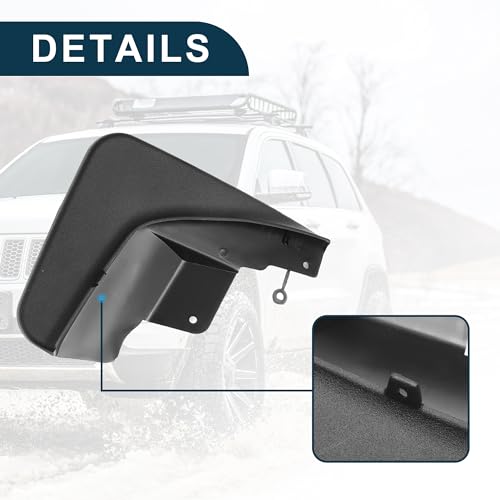 Image of Mud Flap Splash Guard for Jeep Grand Cherokee 2011-2022 Durable | Front & Rear Side Mudflaps with Mount Accessor 1 Set