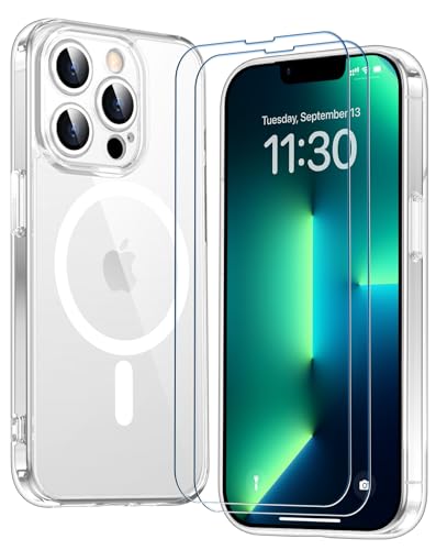 SPIDERCASE Magnetic for iPhone 13 Pro Max Case,Clear