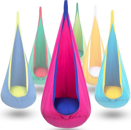 Y- STOP Kids Pod Swing Seat, Hanging Hammock Chair Swing...