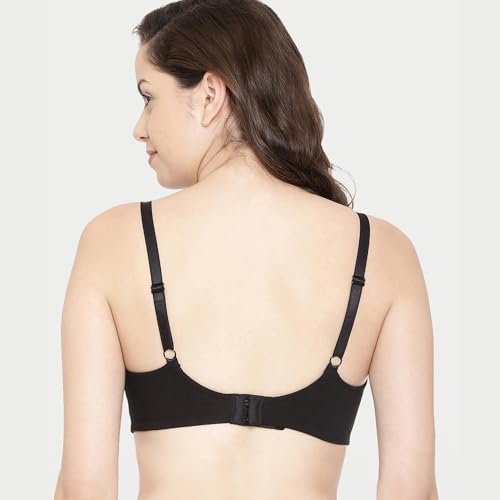 Image of Enamor Women's Everyday Cotton T-Shirt Bra - Non-Padded, Non-Wired, Full-Coverage, Pinch-Free, Ultra-Smoothing Design