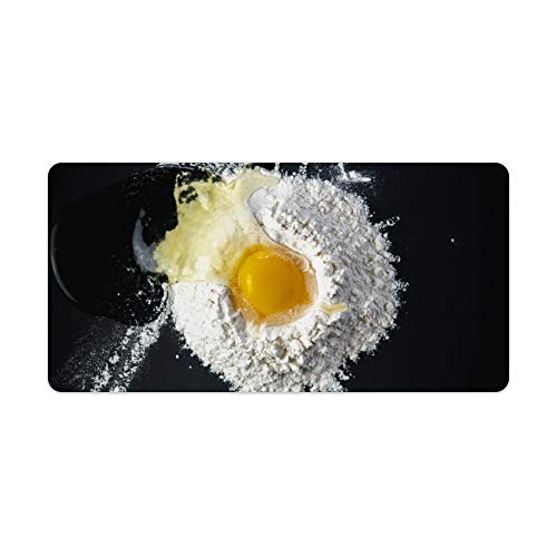 Preisvergleich Produktbild Mauspad,Tastatur Mauspad,Schreibtischpad Dish Pan Braten Eiweiß Strukturierte Oberfläche mit rutschfester Gummibasis,Wasserdichter Schreibtisch-Schreibblock für Büro und Zuhause. 30x60cm
