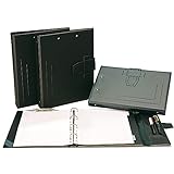 Grafoplás Ordner F 4 Ringe 25 mm Trab und Klappe, Schwarz