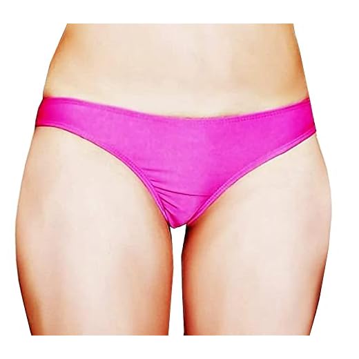 Disfraz de playa Tanga – Adultos – Mujer – con lazo – Moda playa – Solo Slip – Color fucsia – Idea regalo verano – Talla fucsia M