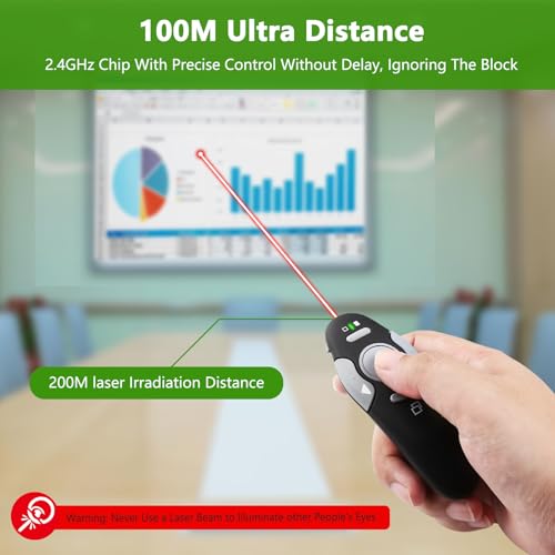 presentation clicker remote type campusb wireless presenter powerpoint clicker slide advancer control for mac windows laptop support pptkeynotegoogle slides