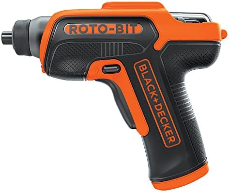 BLACK+DECKER 4V MAX Cordless Screwdriver with Bit Storage (BDCS50C) , Orange